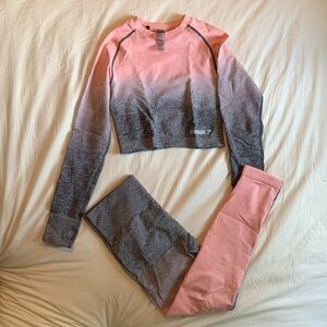 Gymshark ombré set in pink